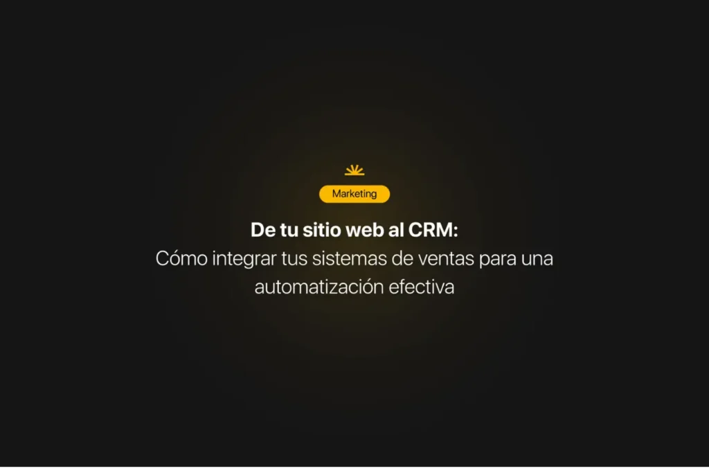 De tu sitio web al crm